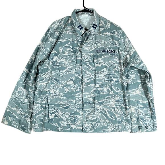 U.S. Air Force Airman Battle Mens Coat Green Camouflage Uniform 42 Short - Picture 1 of 13